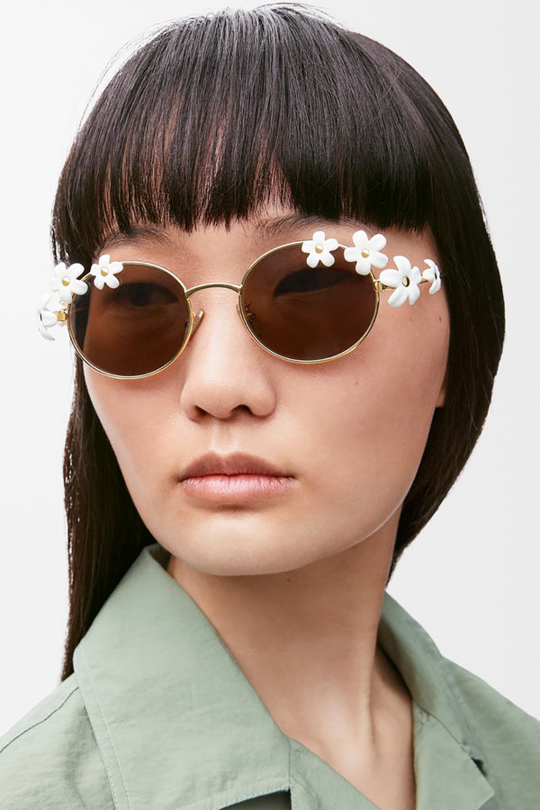 DAISY FIELD SUNGLASSES IN WHITE