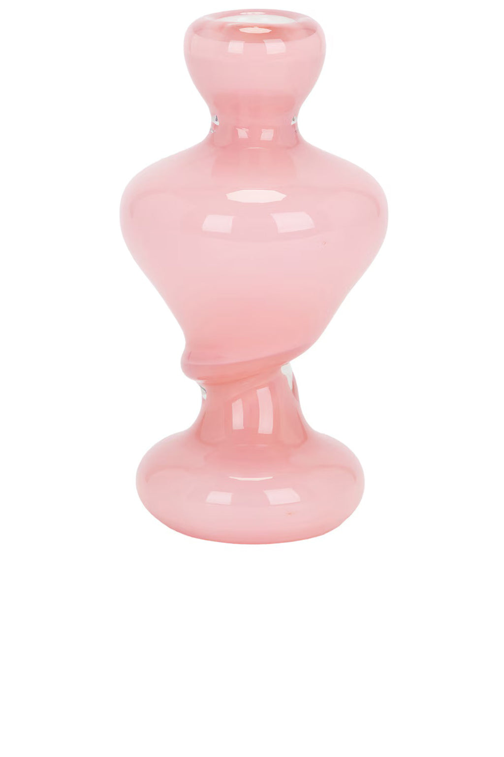 CANDLE HOLDER MEDIUM IN RHUBARB