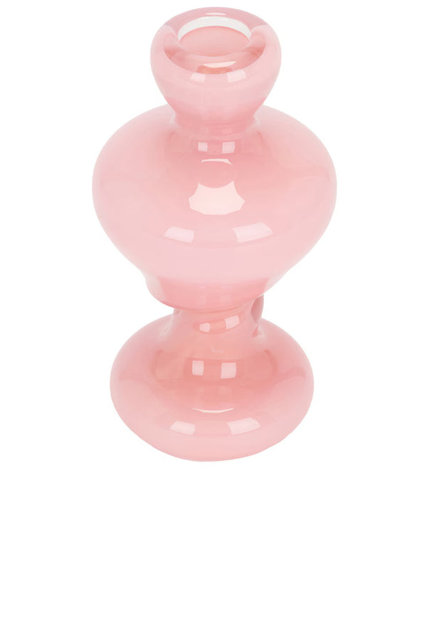 CANDLE HOLDER MEDIUM IN RHUBARB