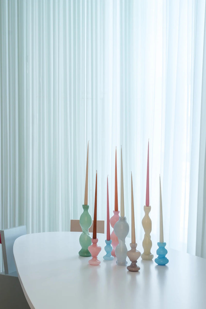 CANDLE HOLDER MINI IN BLUEBERRY ICE CREAM