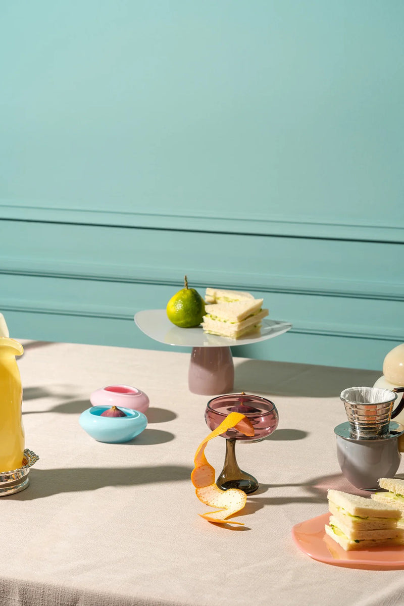 THE DISH PAIR IN MILKY ROSE & BLUE JELLY