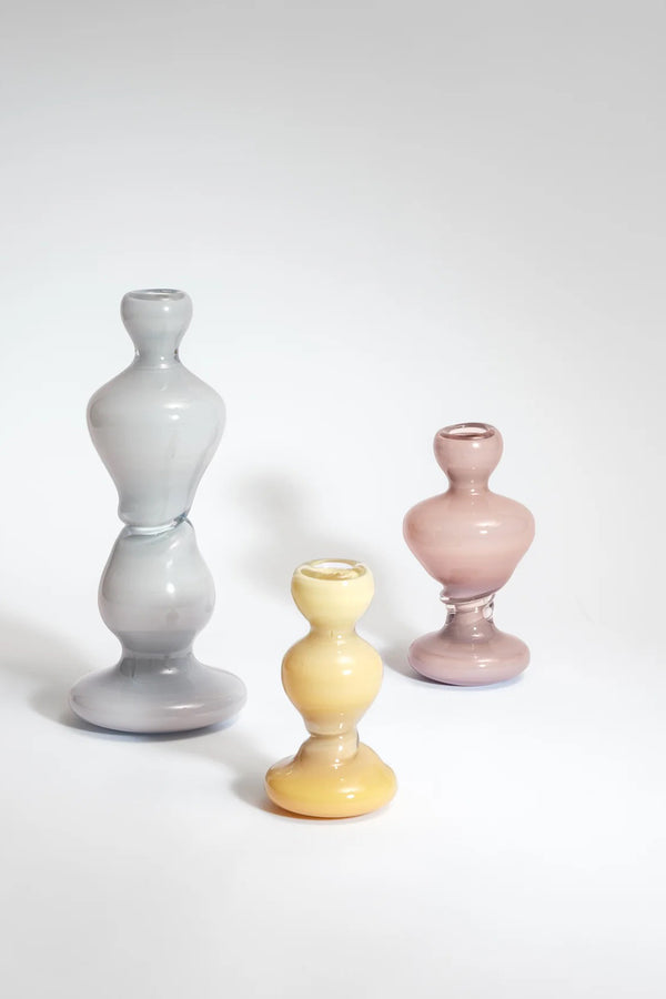 CANDLE HOLDER MEDIUM IN PLUM