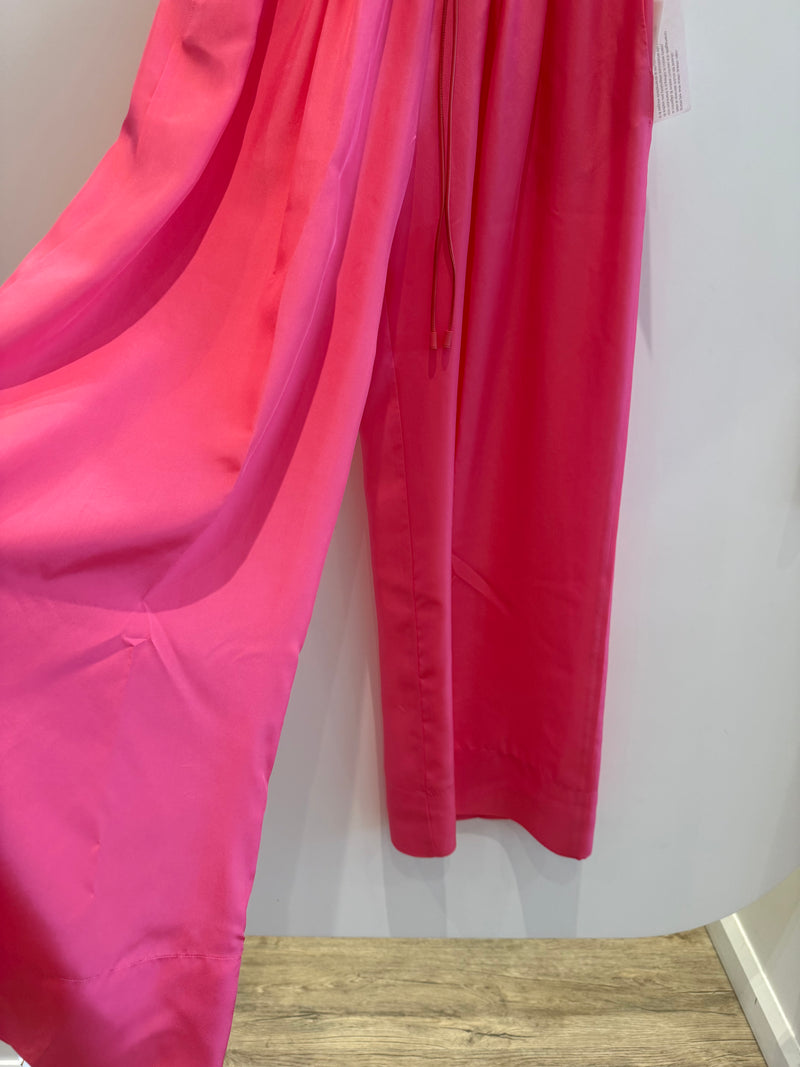 SILK HABOTAI SILK DRAWSTRING PANTS