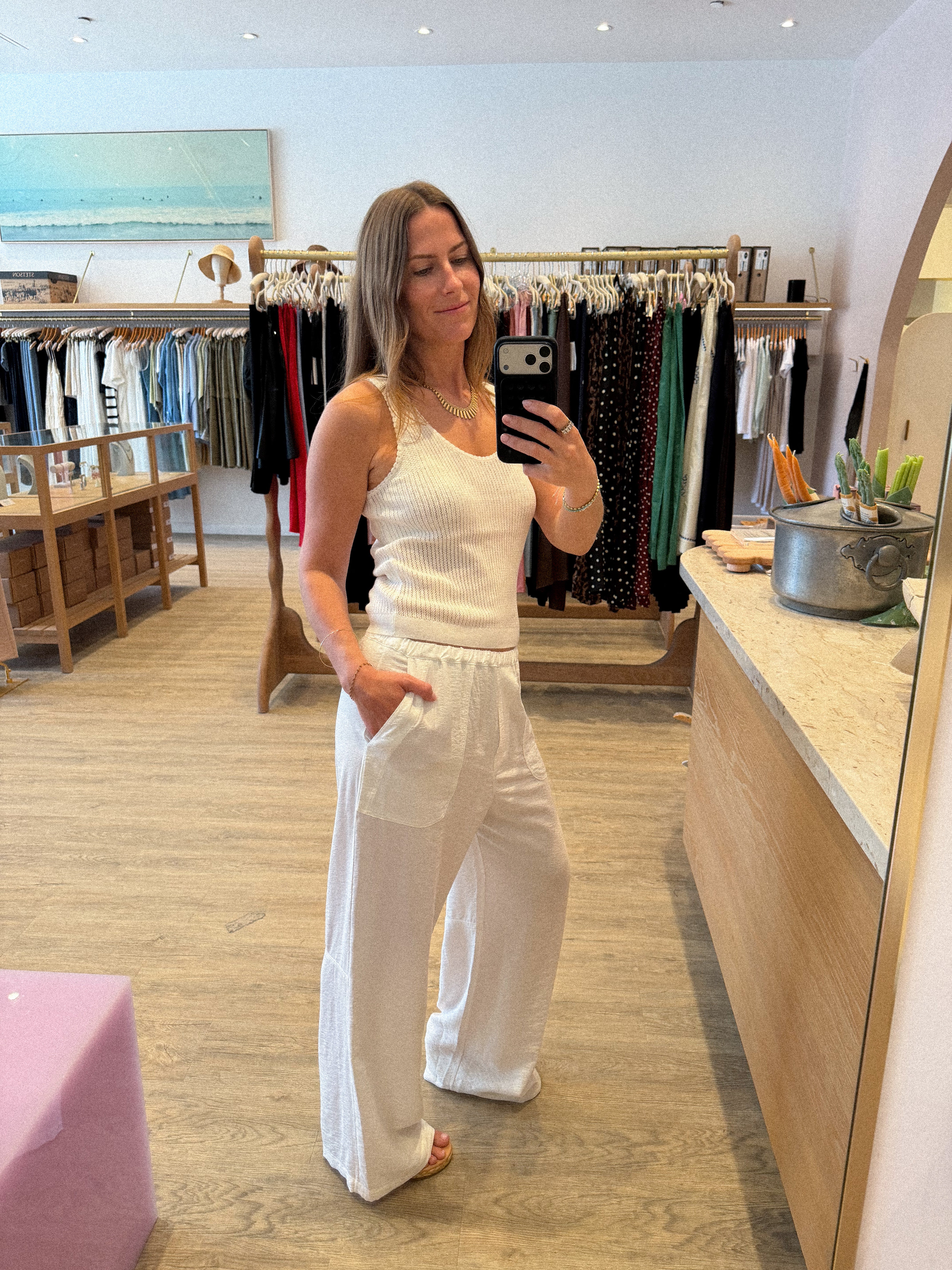 JUNA SCOOP NECK TANK TOP