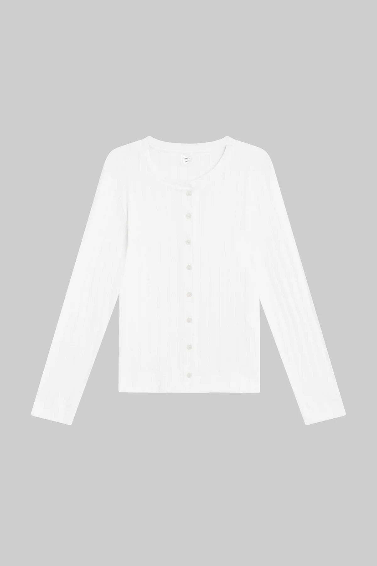 CARDIGAN CLASSIQUE COL ROND EN POINTELLE