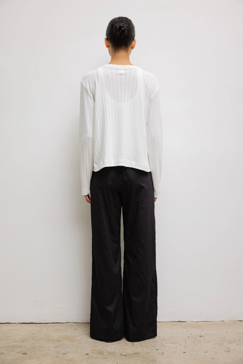 POINTELLE CLASSIC CREW CARDIGAN