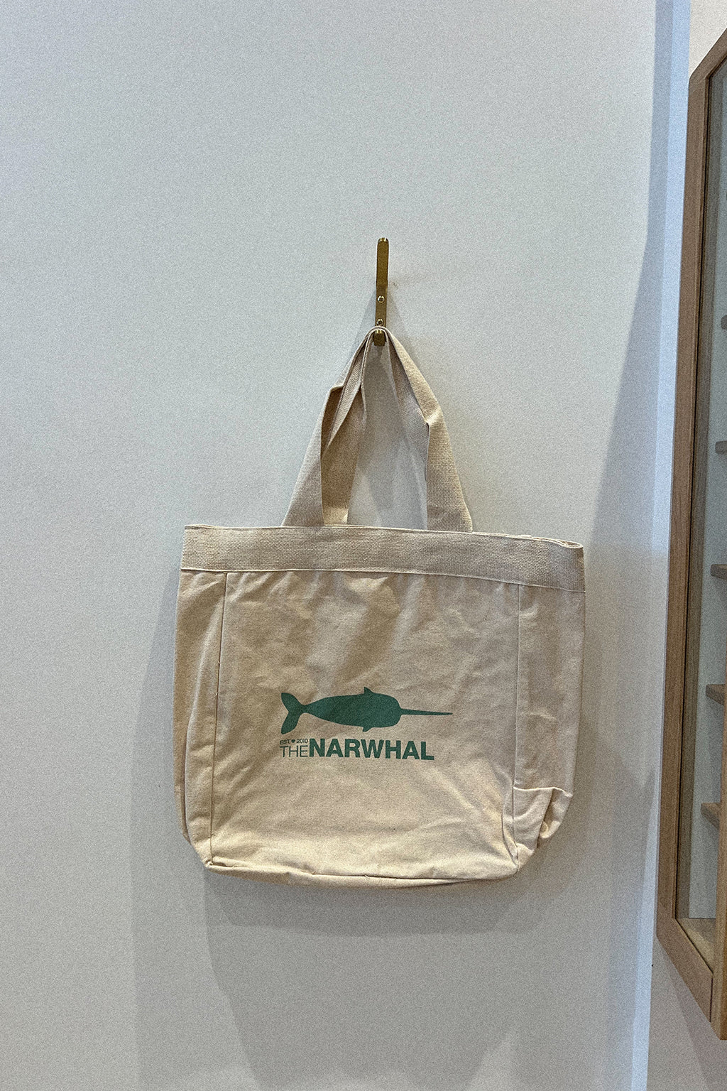 NARWHAL COTTON CANVAS TOTE