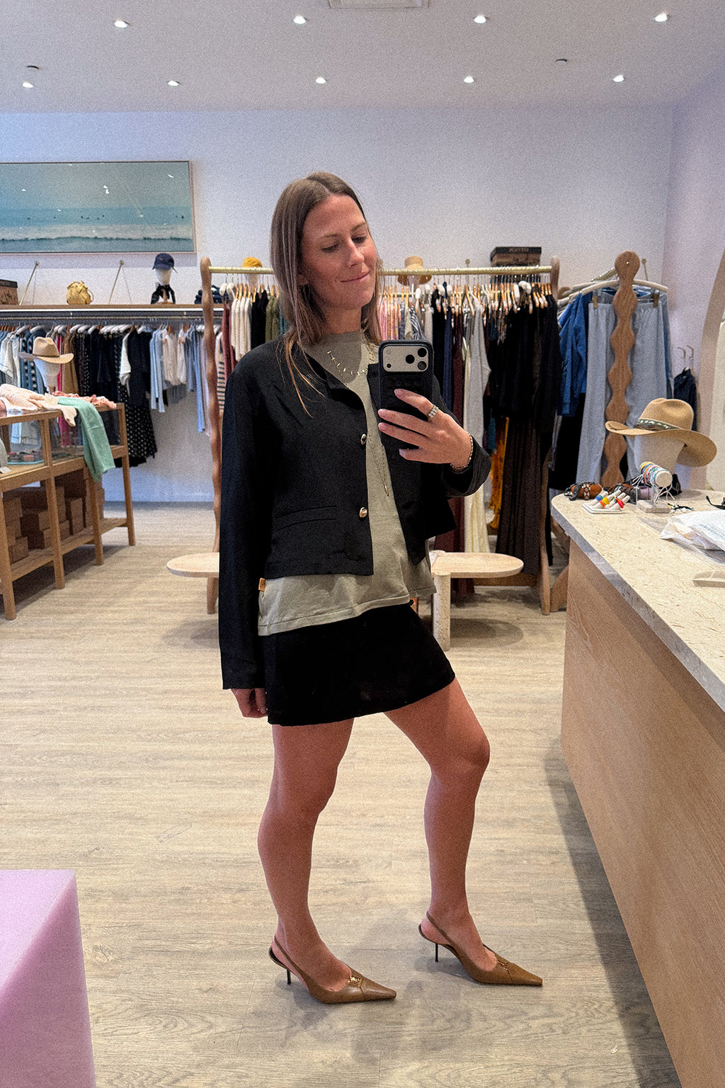 LUCIEN SHRUNKEN CROPPED BLAZER