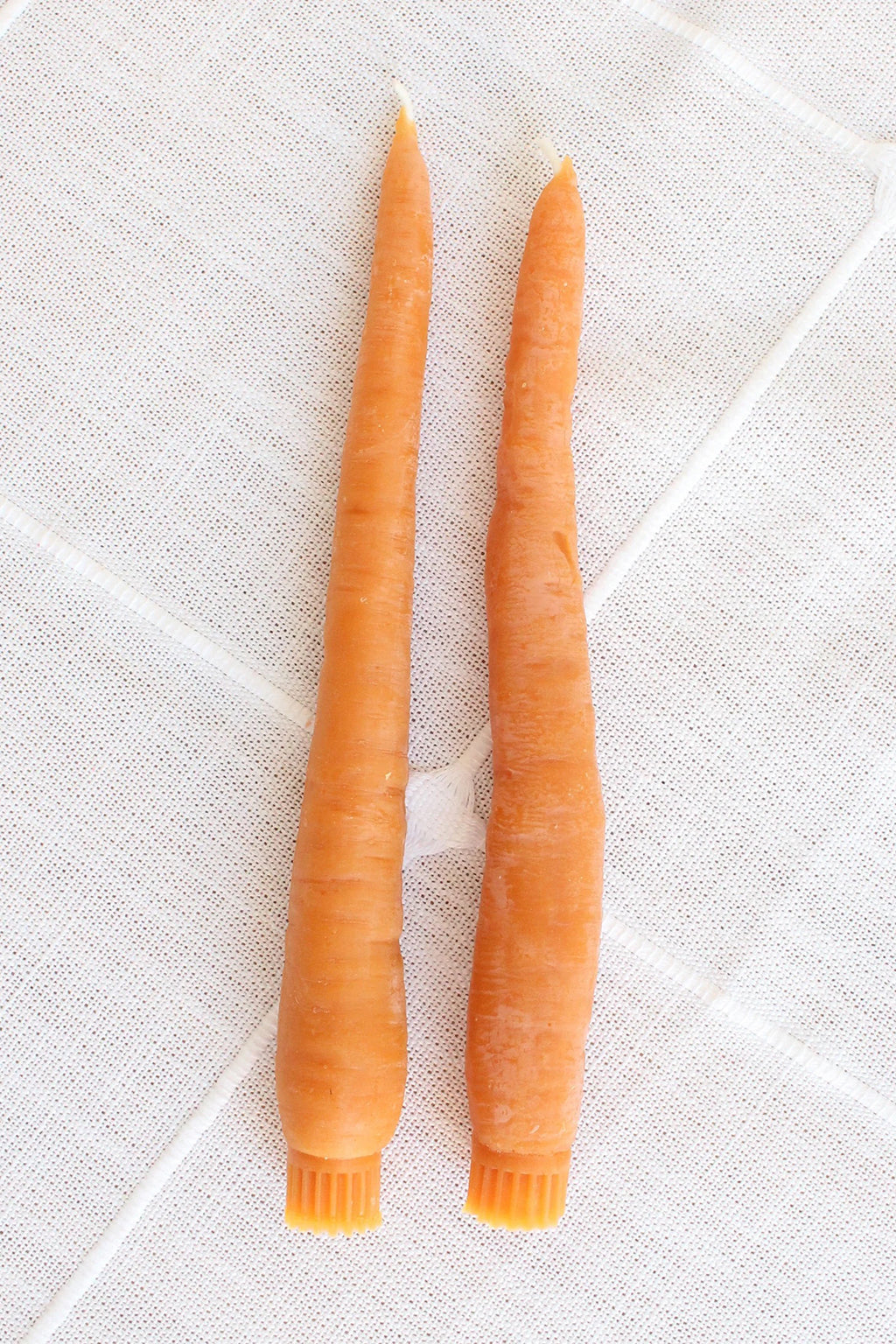 CARROT TAPER CANDLES - SET OF 2