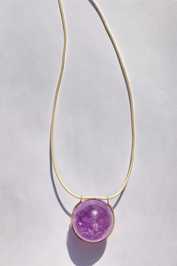 *Marisa Klass Trunkshow* AMETHYST HEALING SPHERE NECKLACE