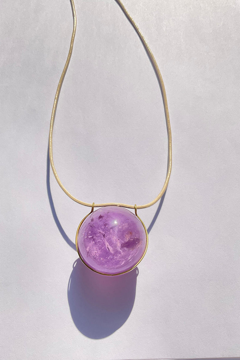*Marisa Klass Trunkshow* AMETHYST HEALING SPHERE NECKLACE