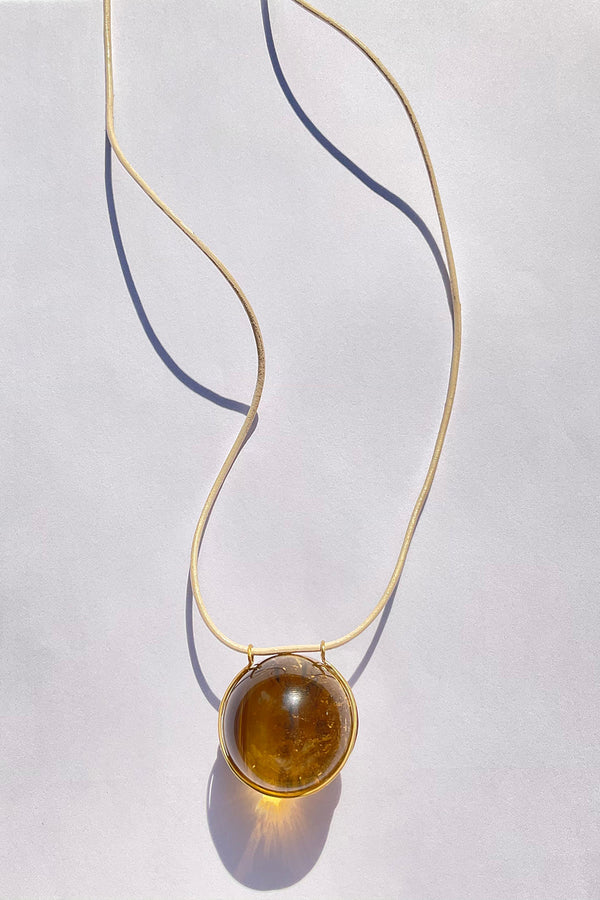 *Marisa Klass Trunkshow* CITRINE HEALING SPHERE NECKLACE