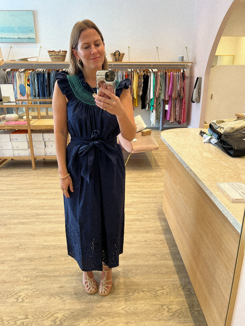 Navy and hotsell turquoise dress