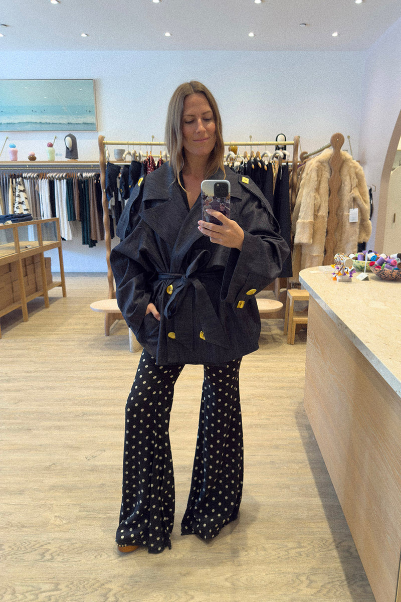 GABI DENIM TRENCH