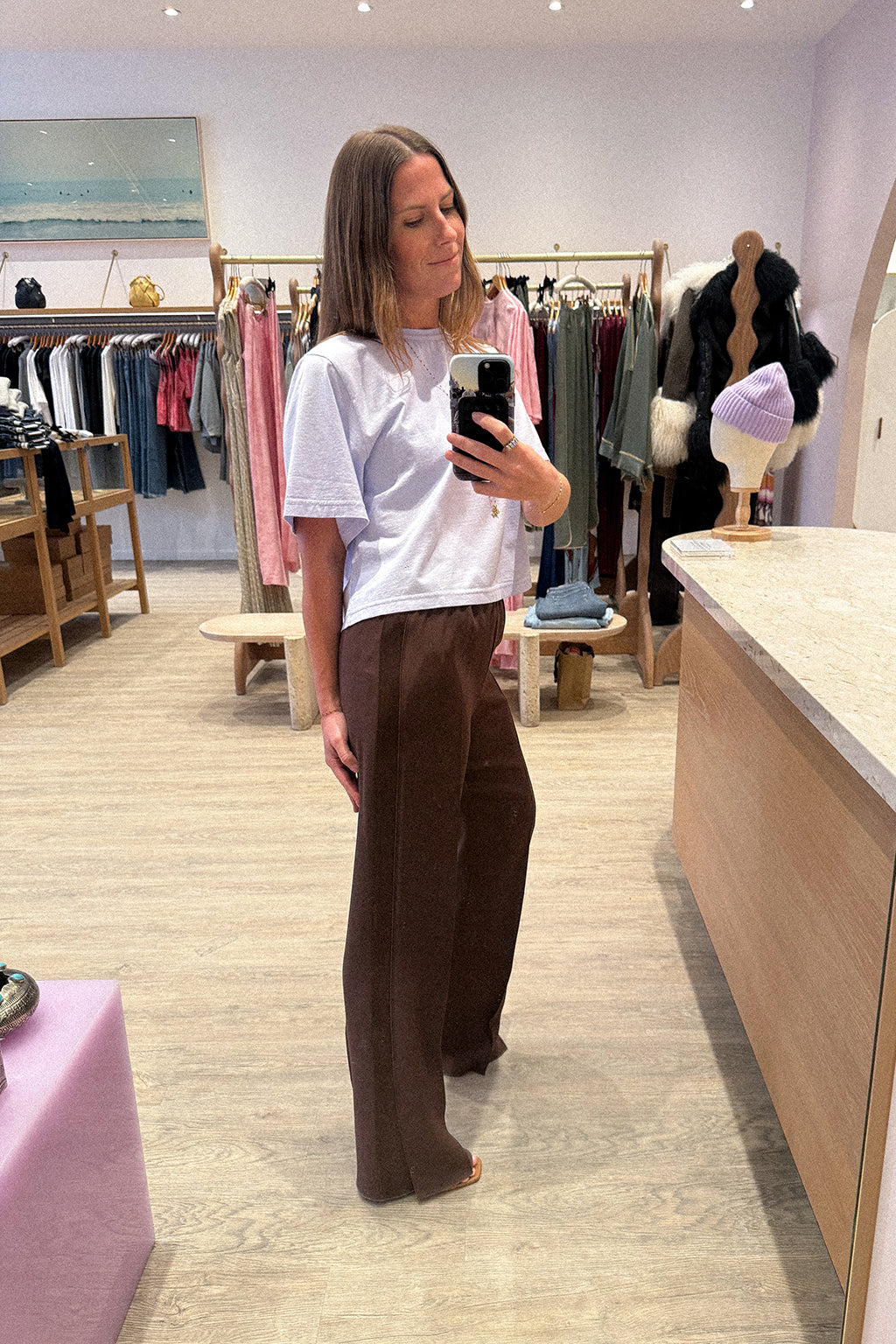 PANTALON ENVERS MAT SATIN