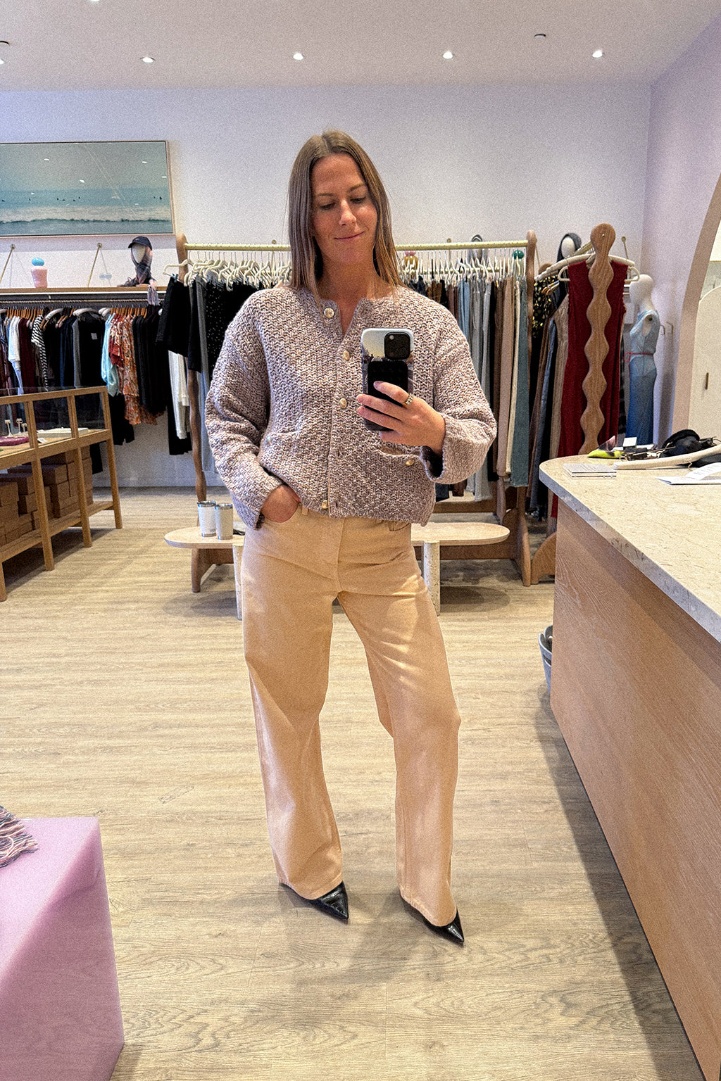 CHARLENE CROPPED CASHMERE JACKET