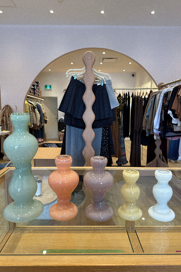 CANDLE HOLDER MINI IN BLUEBERRY ICE CREAM