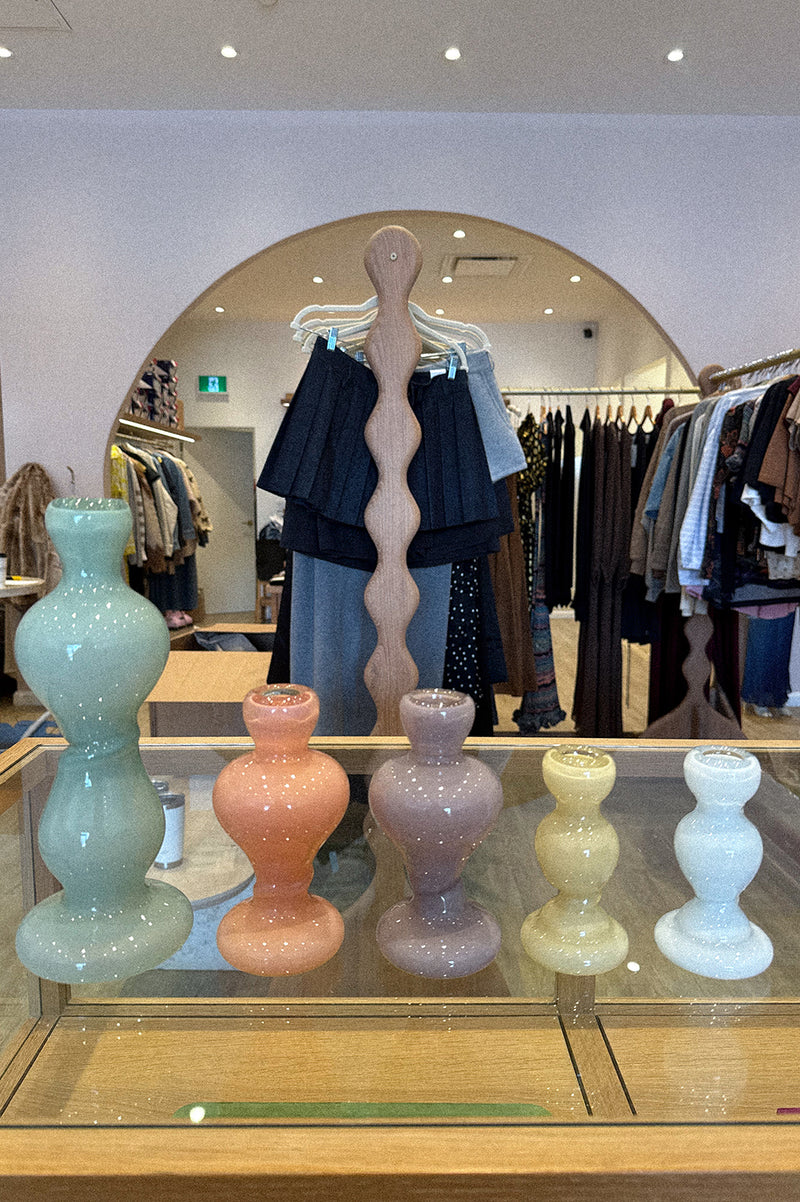 CANDLE HOLDER MINI IN BLUEBERRY ICE CREAM