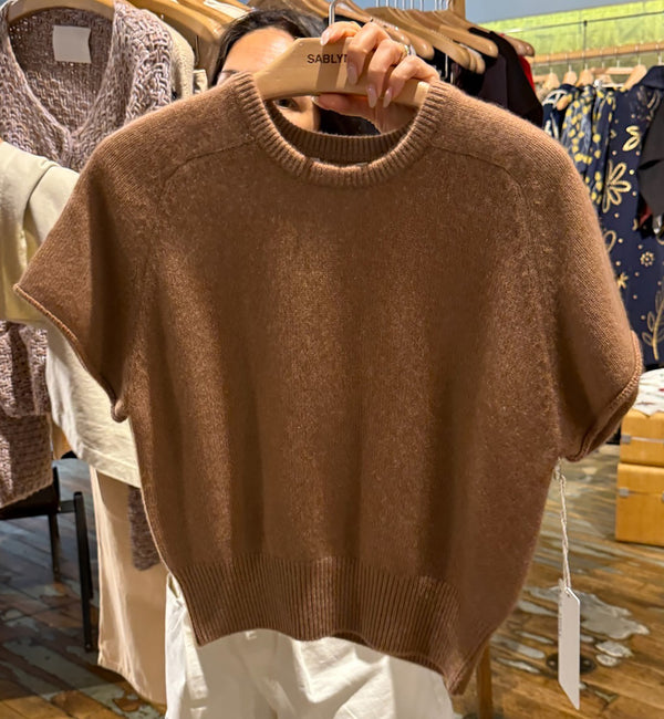 JONES RAGLAN SHORT SLEEVE SWEATER