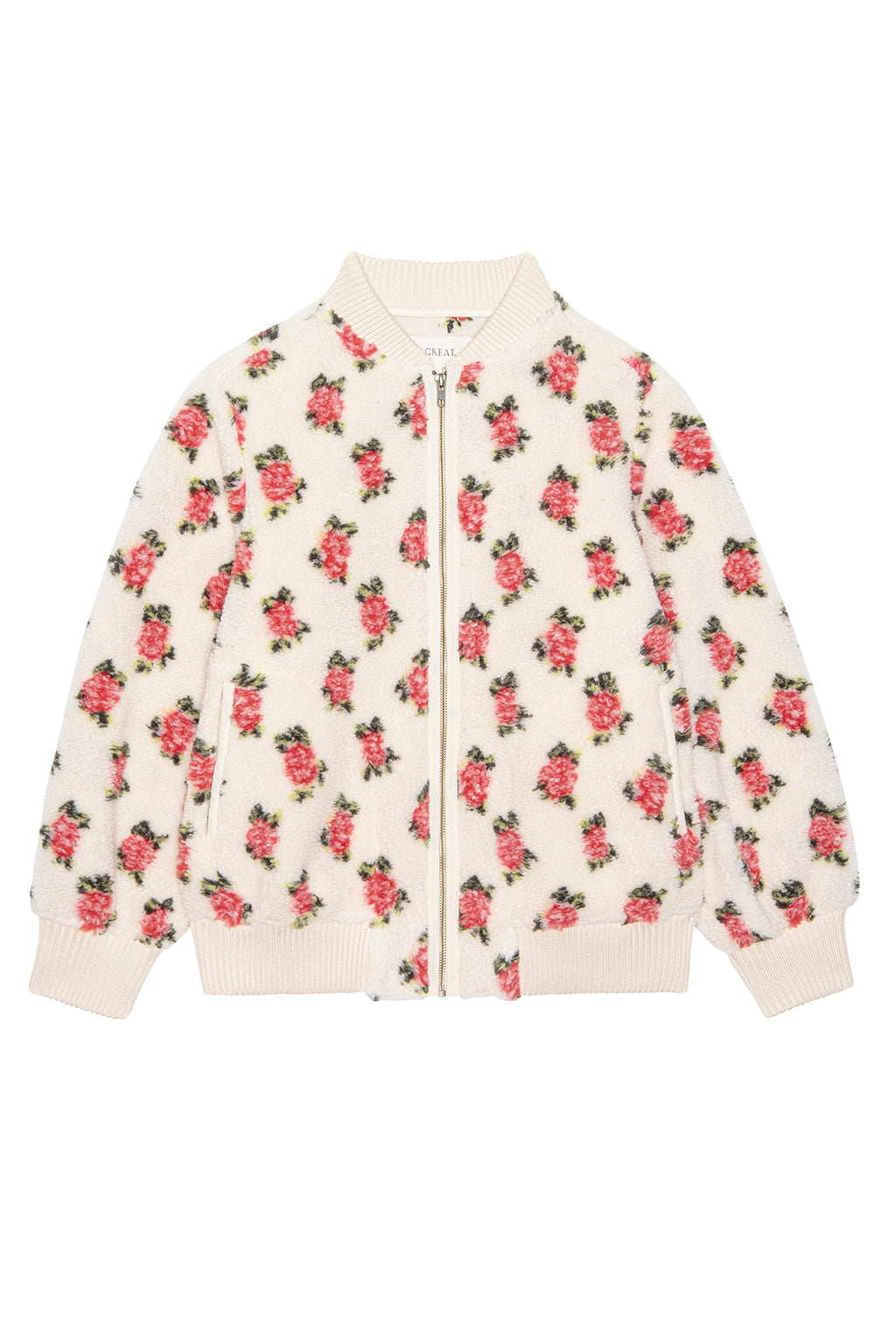 THE ZIP FRONT PLUSH FLEECE BOMBER