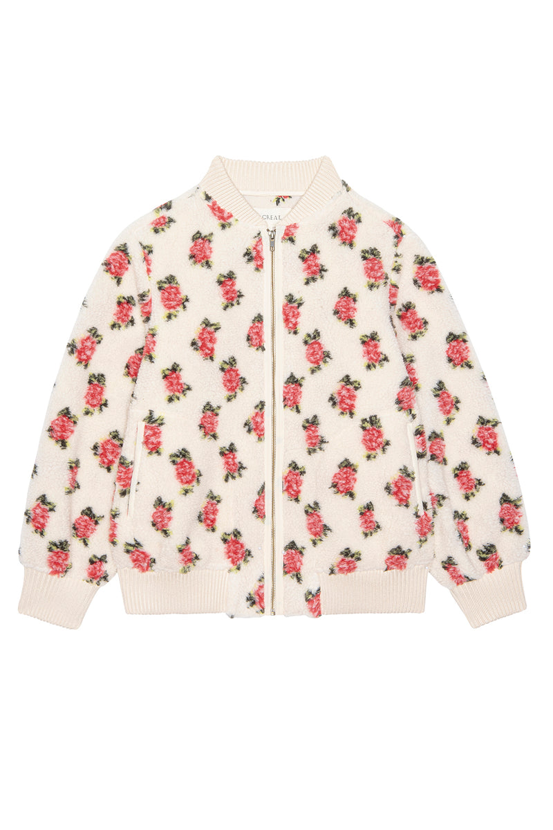 THE ZIP FRONT PLUSH FLEECE BOMBER