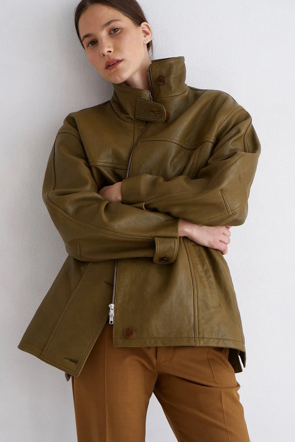 THE MINIMAL ANORAK LEATHER JACKET *pre-order*