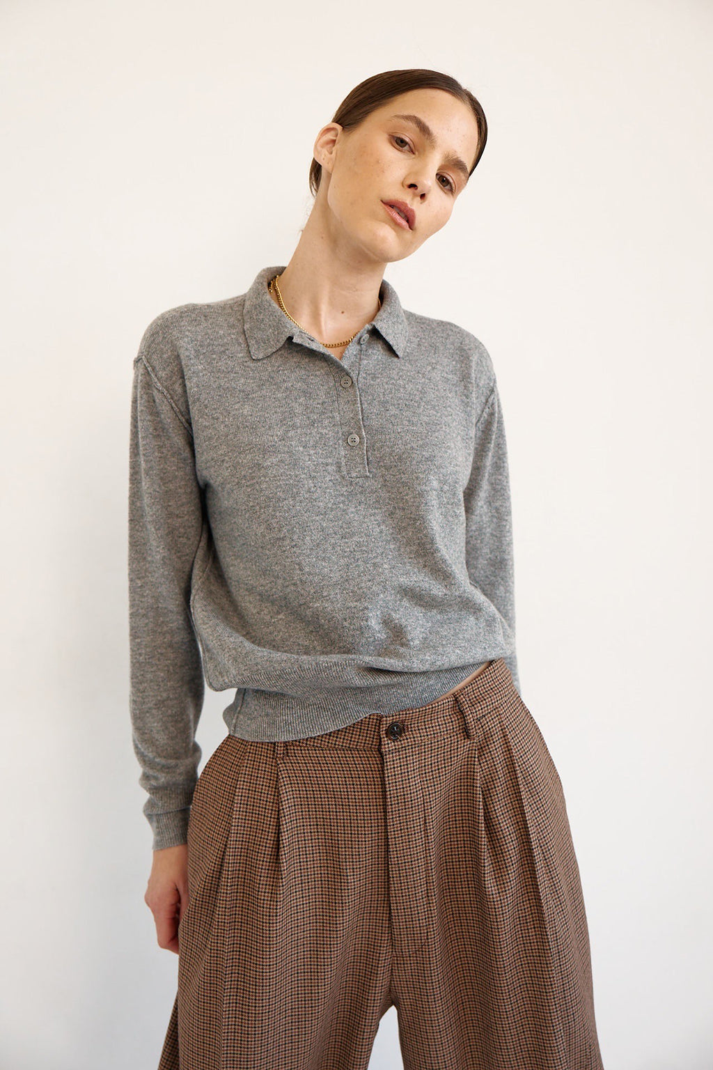 THE POLO KNIT TOP