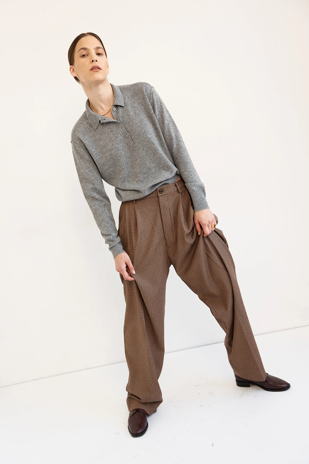 THE POLO KNIT TOP