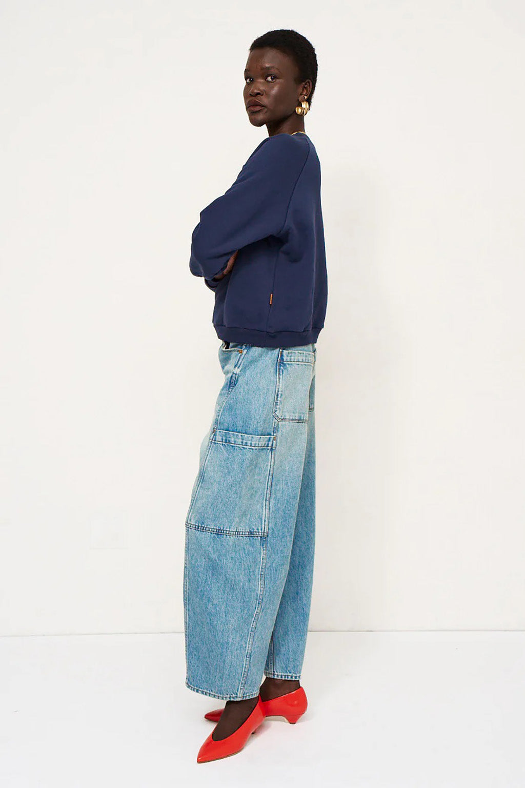 THE CROP PAINTER JEAN IN WORN INDIGO