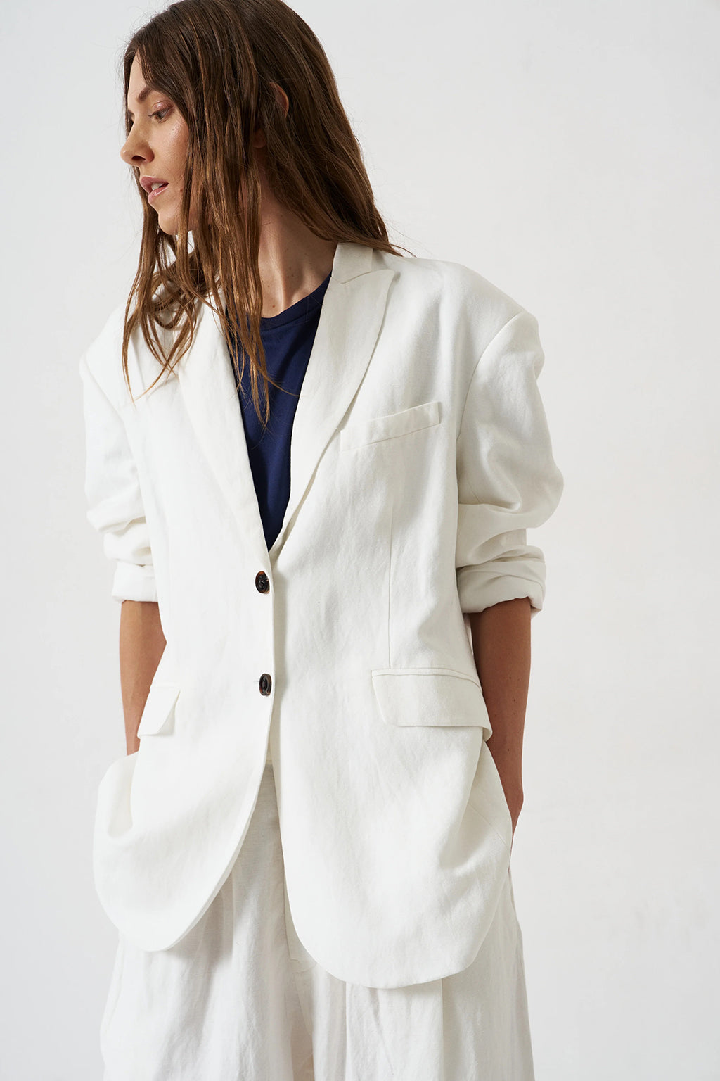 OVERSIZED LINEN BLAZER *pre-order*