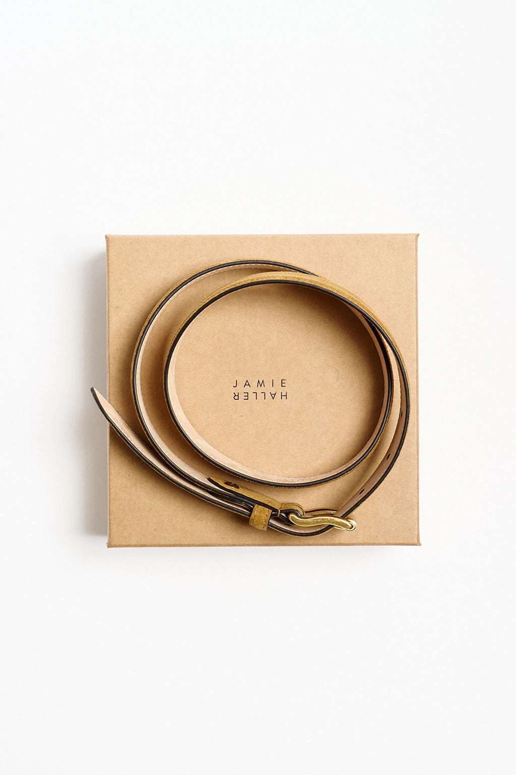 THE WAVE BELT IN CIGARO SUEDE