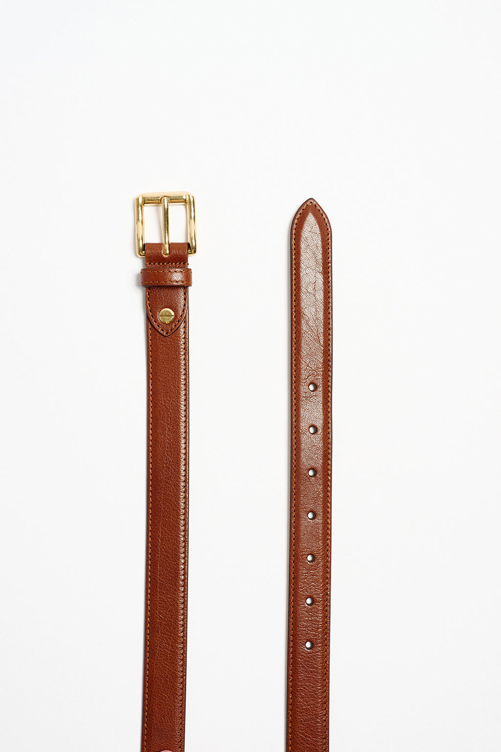 THE WAVE BELT IN TAN LEATHER