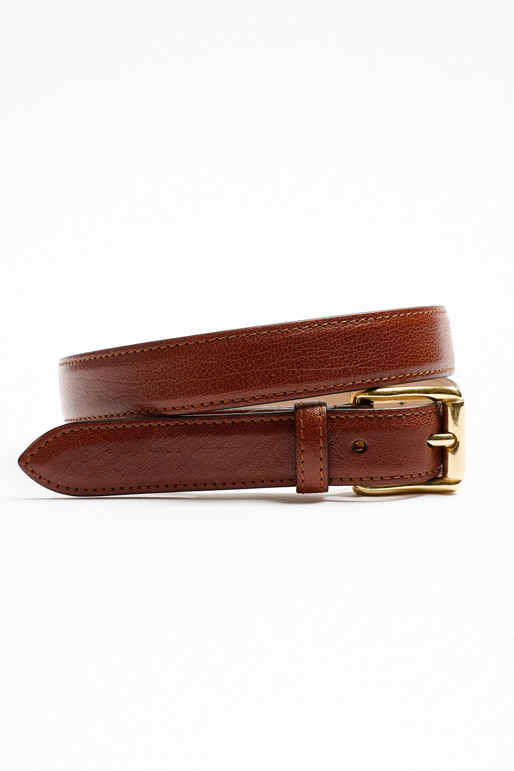 THE WAVE BELT IN TAN LEATHER