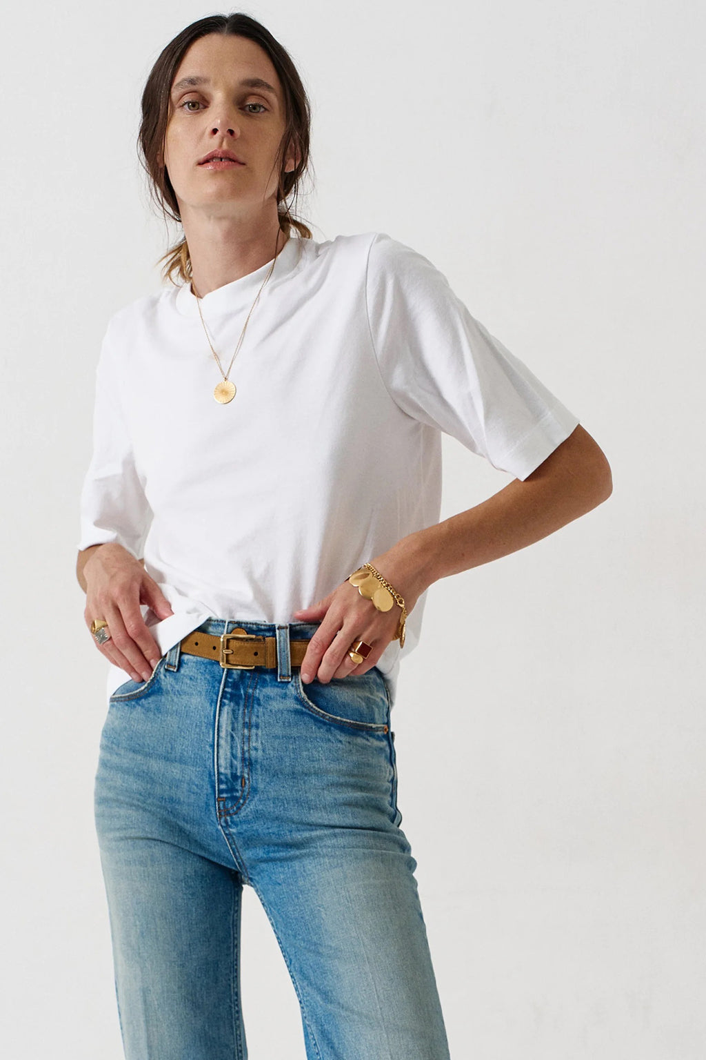 THE WAVE BELT IN CIGARO SUEDE