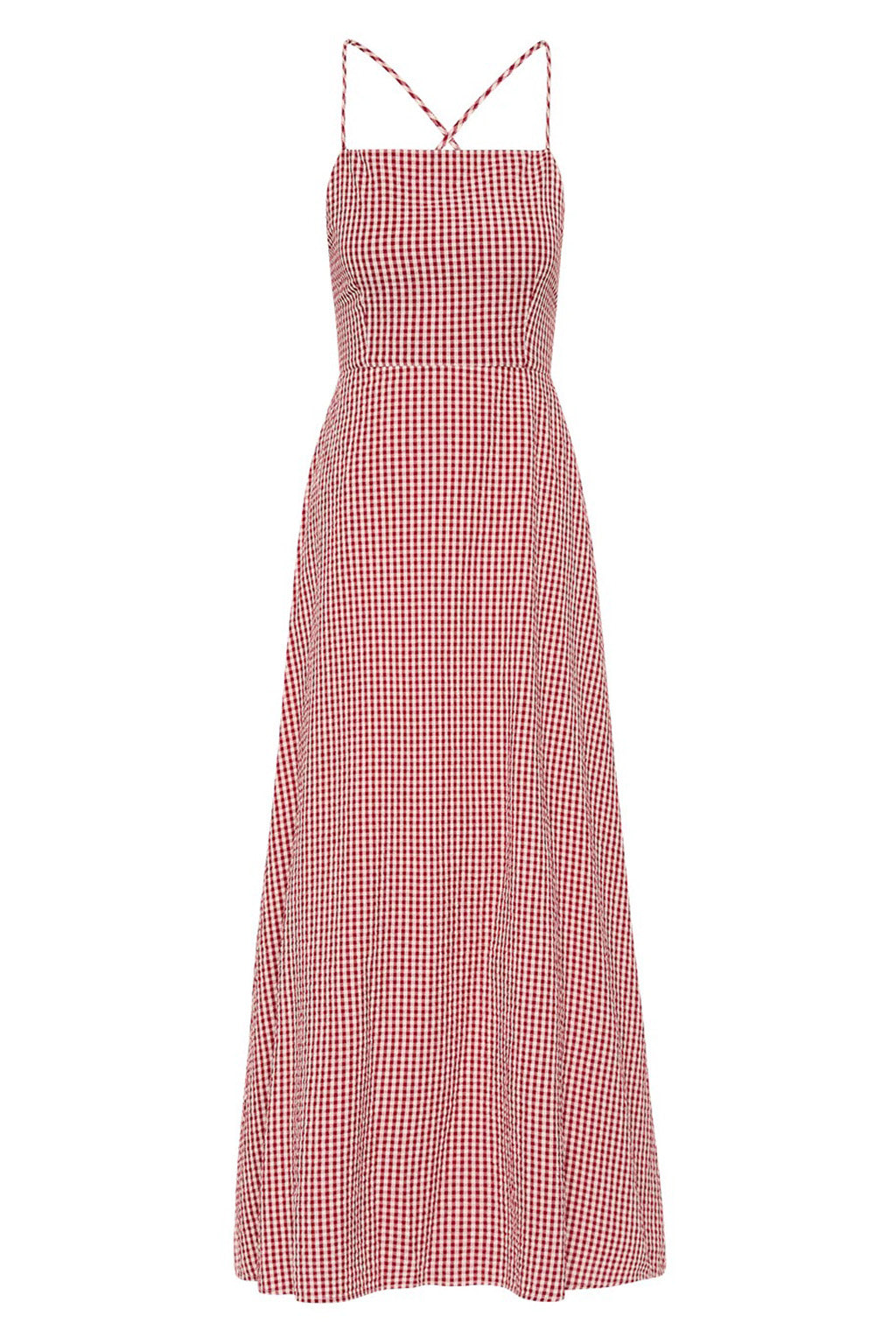 LORI DRESS IN RED GINGHAM