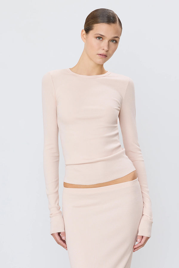 LONG SLEEVE FITTED TOP