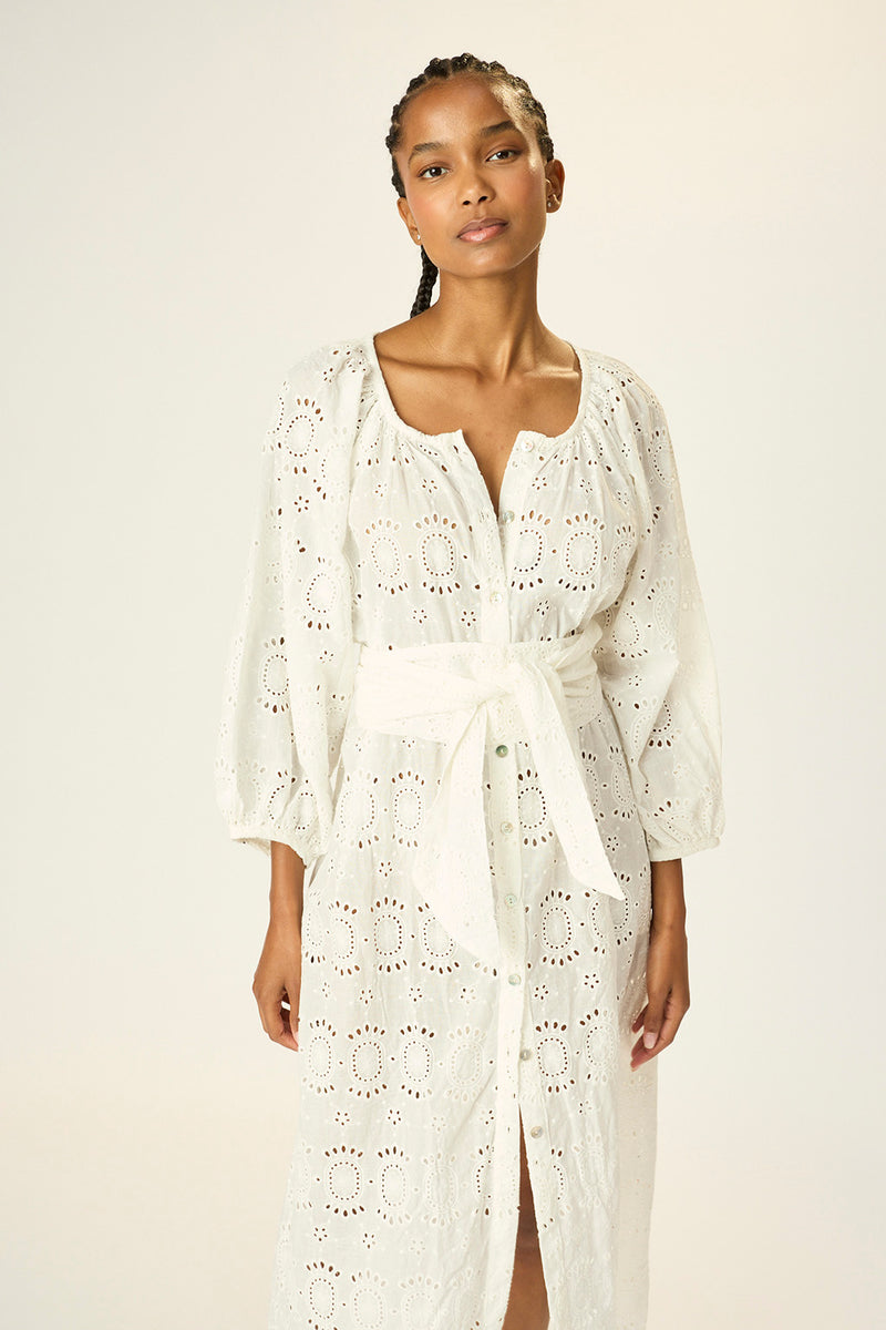 ALEX MIDI DRESS WITH SASH