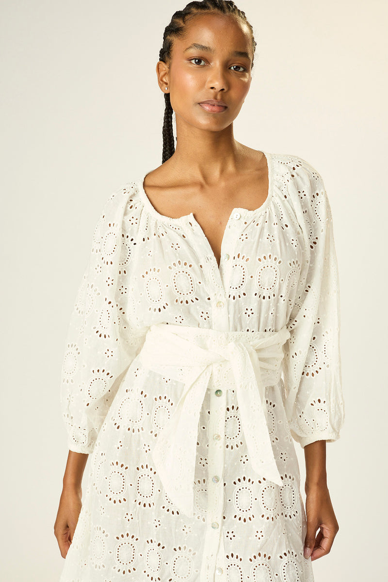 ALEX MIDI DRESS WITH SASH