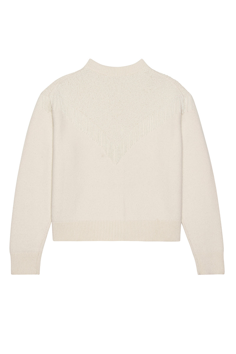 THE BEADED FRINGE CARDIGAN