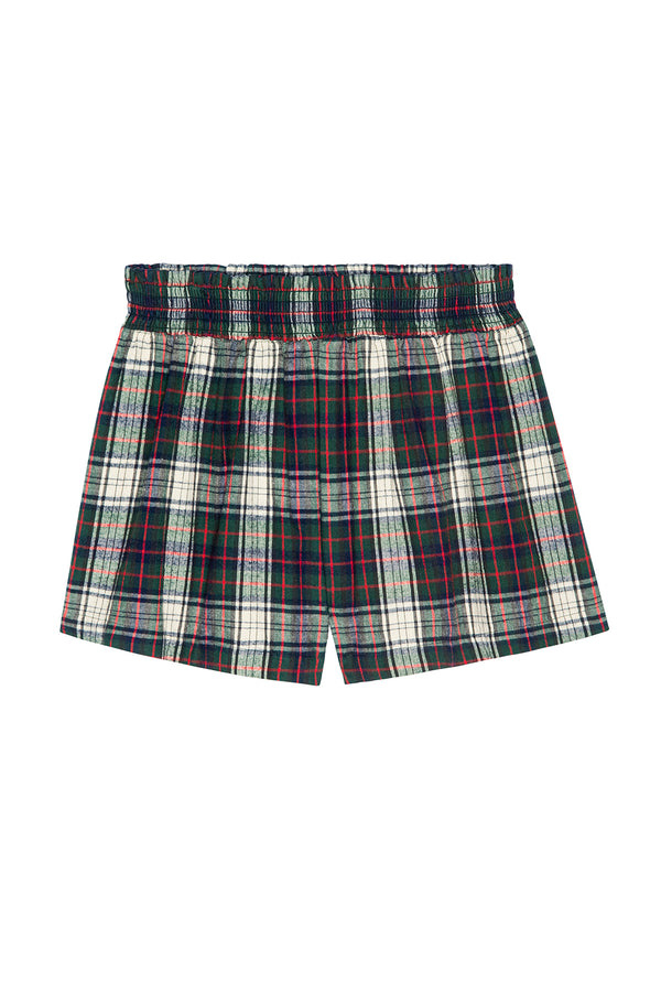 THE FLANNEL SMOCKED SLEEP SHORT