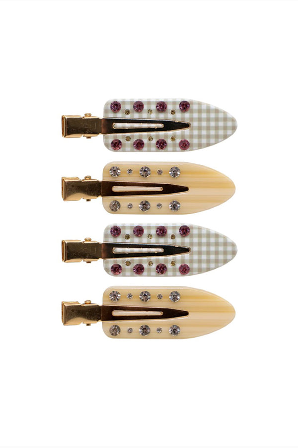 SET OF 4 POPSTAR CLIPS IN PANNA COTTA