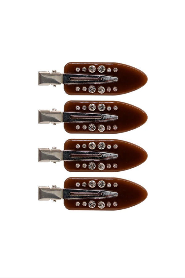 SET OF 4 POPSTAR CLIPS IN TIRAMISU
