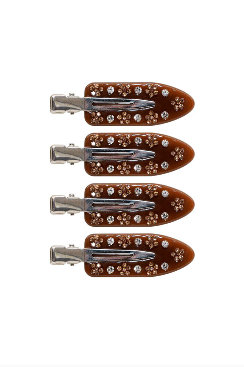 SET OF 4 POPSTAR CLIPS IN COCO CREPE