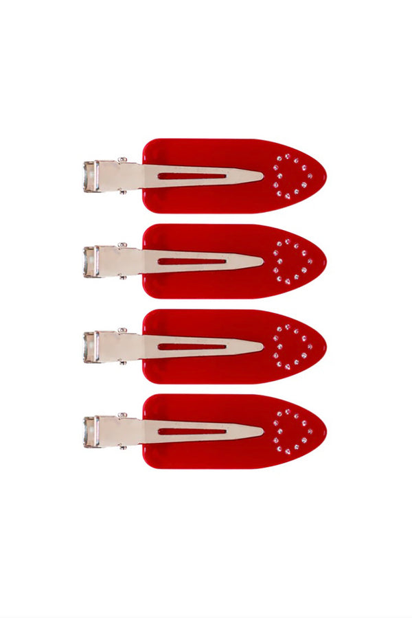 SET OF 4 POPSTAR CLIPS IN AMOUR ROUGE