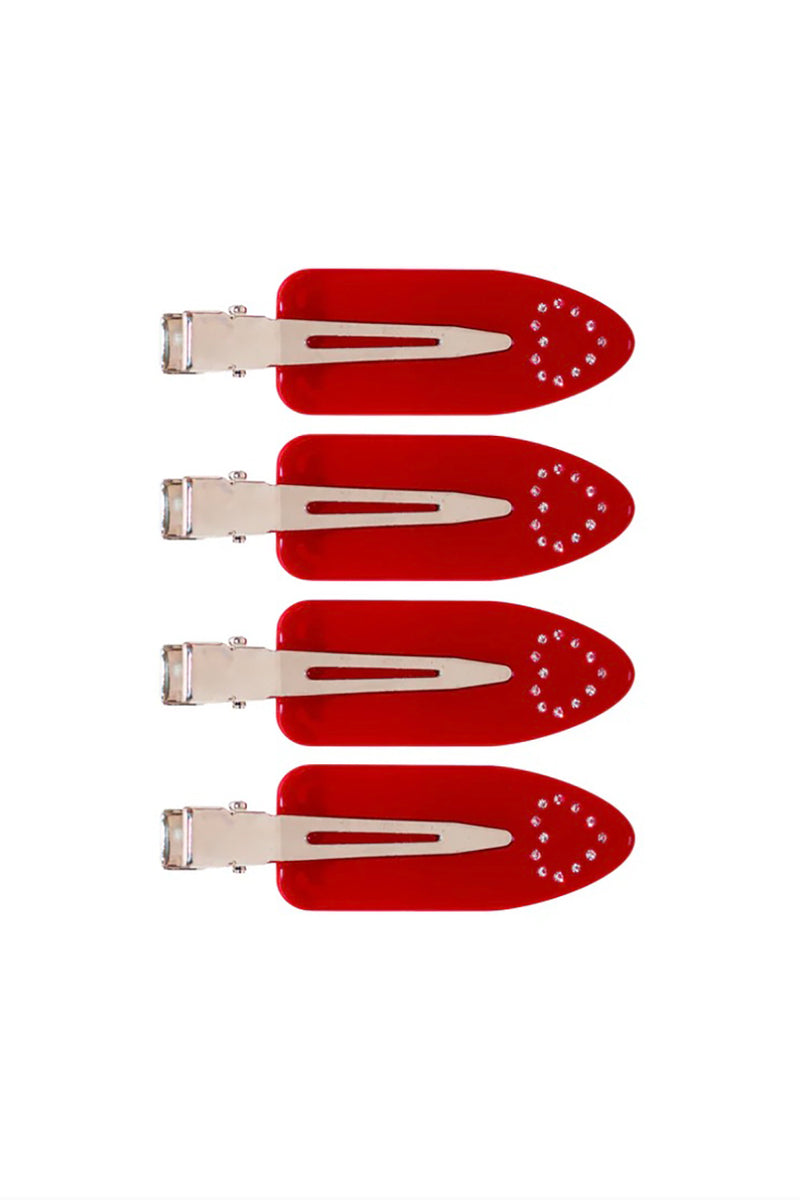SET OF 4 POPSTAR CLIPS IN AMOUR ROUGE