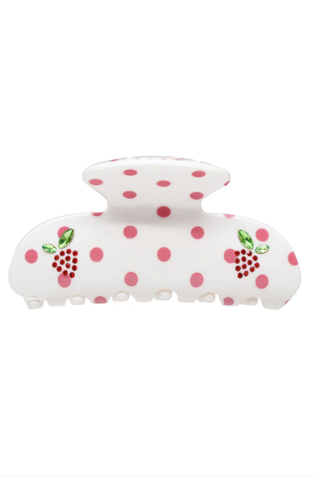 SWEETHEART CLIP IN COCONUT BERRY DOT