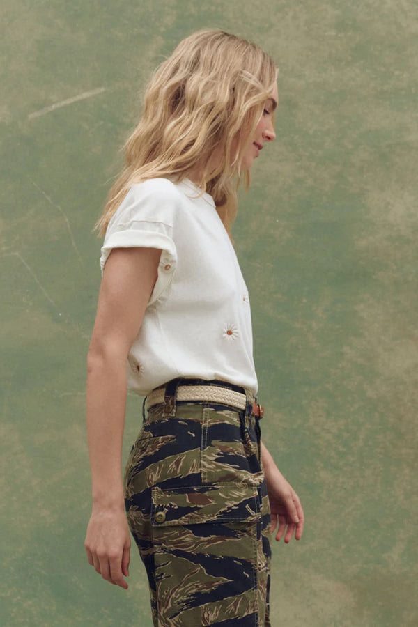 THE BOXY CREW WITH DAISY EMBROIDERY *pre-order*