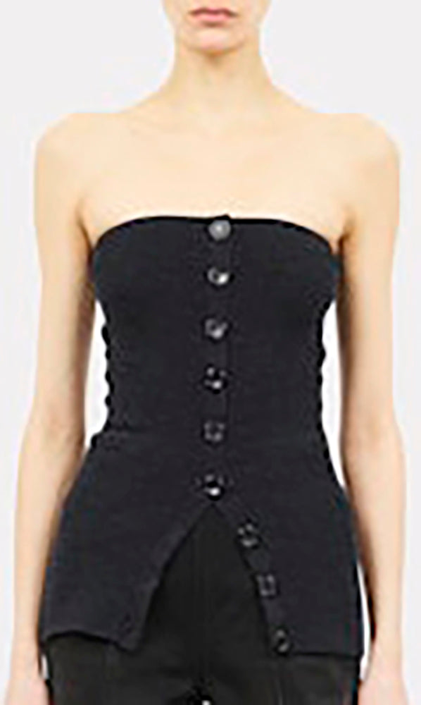 YANNI STRAPLESS KNIT TOP