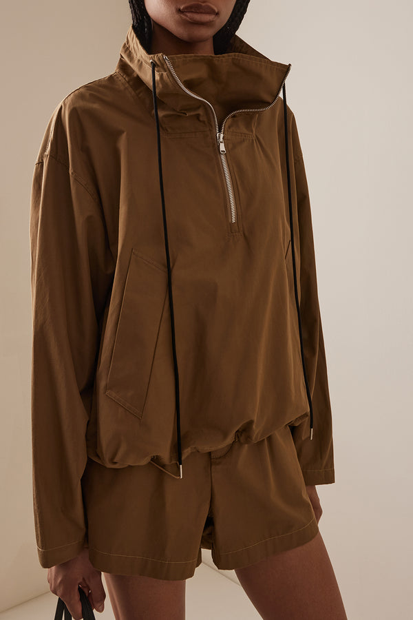 THE LYDIA JACKET IN DARK KHAKI