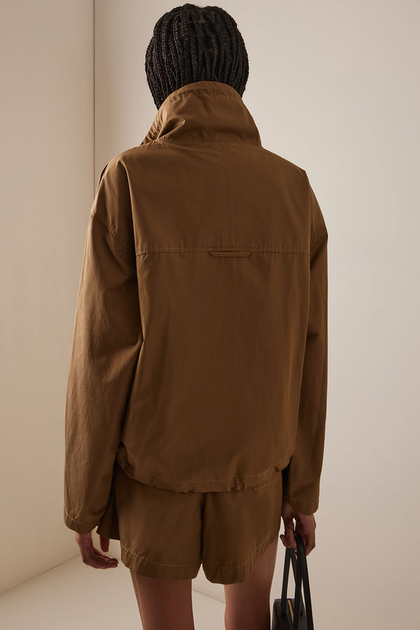 THE LYDIA JACKET IN DARK KHAKI